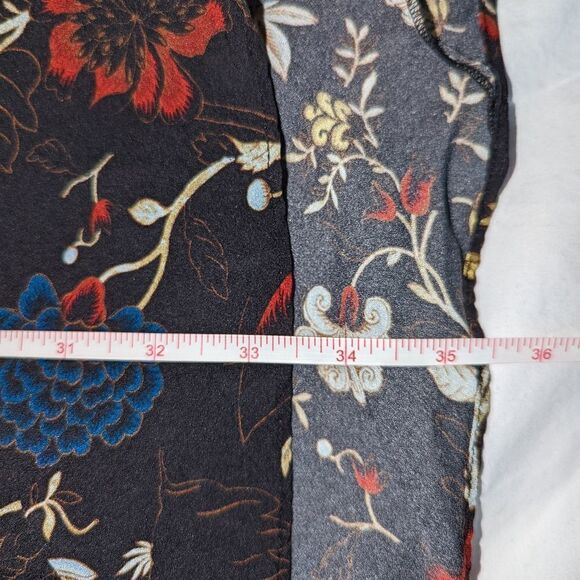 REVOLVE / A.L.C. Dark Floral Cynthia Silk Flowy High-Low Mini Dress Size 4 - Picture 11 of 14
